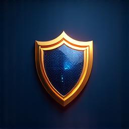 Icona di scudo di sicurezza e protezione dei dati in colore primario.